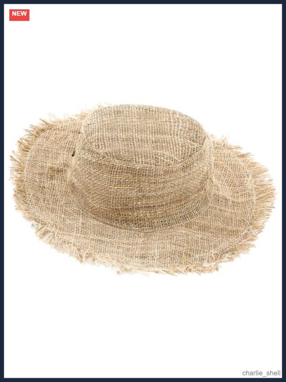 Handcrafted Hemp Straw Sun Hat Shapeable Brim Halloween Scarecrow Costume